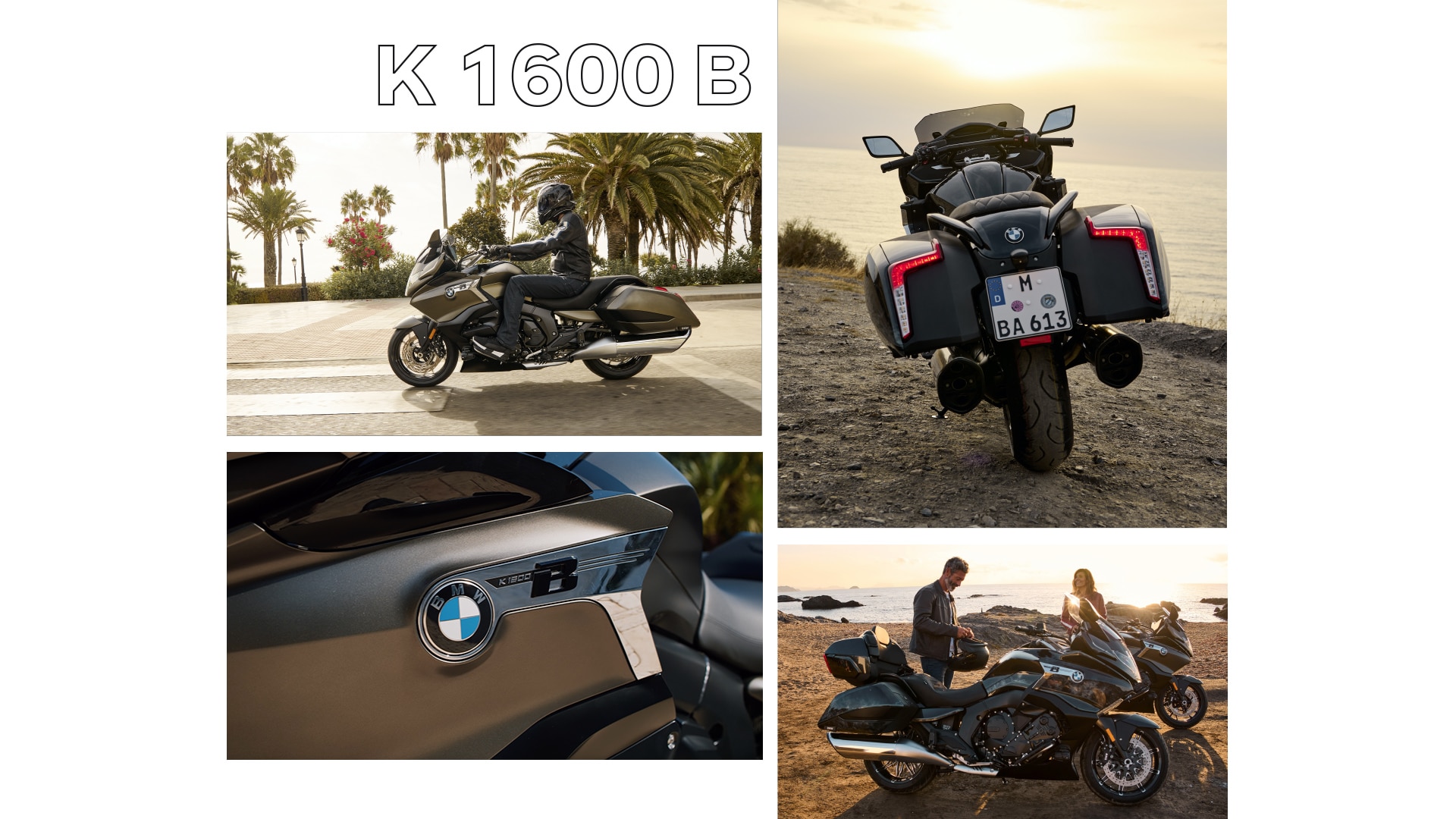 Detailed shot of the K 1600 B travelling at full speed