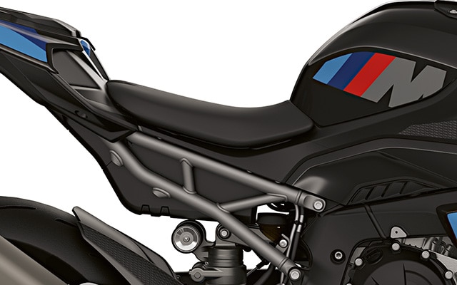 Rear frame and rear wheel swinging arm of the M 1000 R from BMW Motorrad