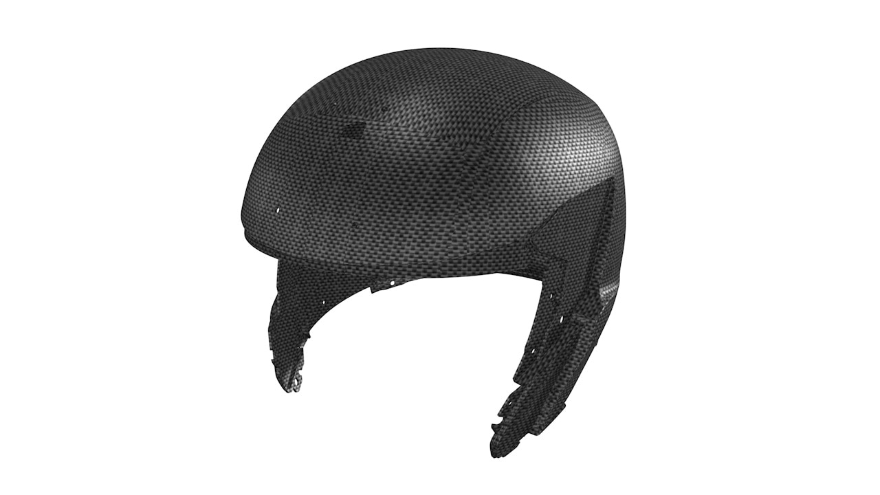 Fully carbon shell System 7 Carbon Helmet